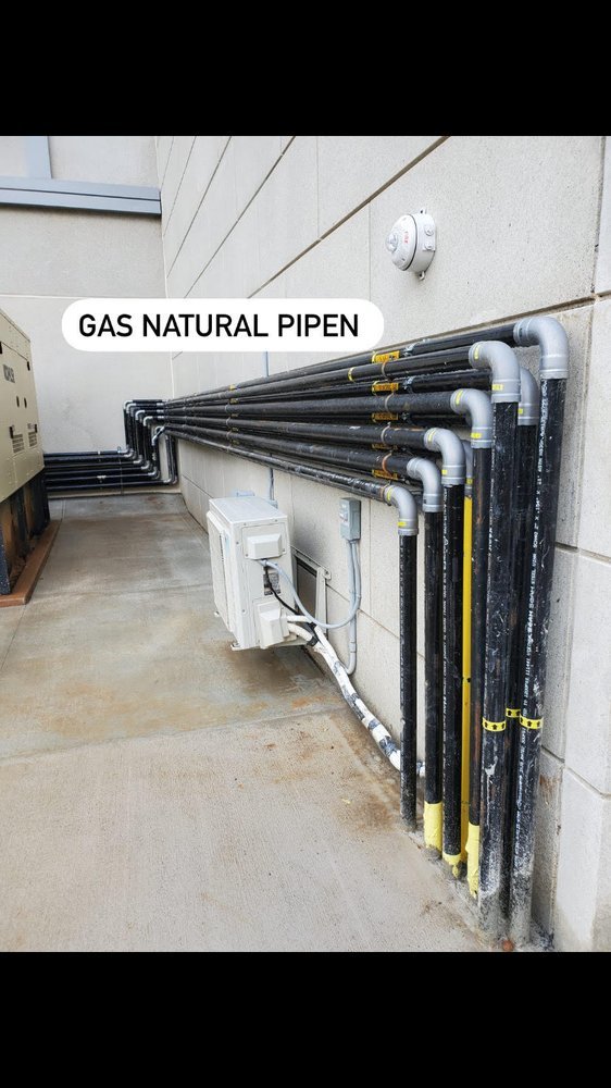 Natural gas line installation