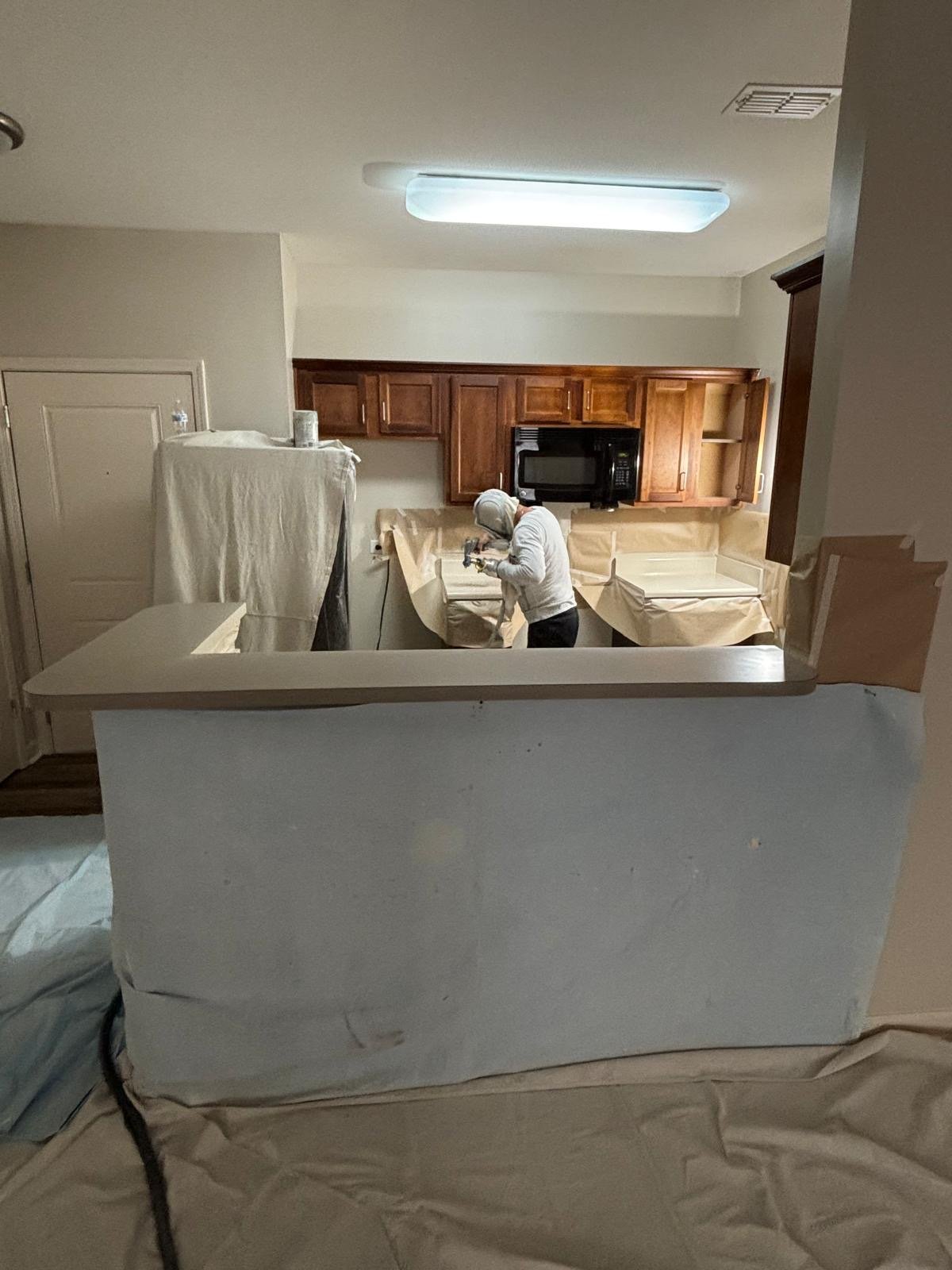 Emergency plumbing service in progress